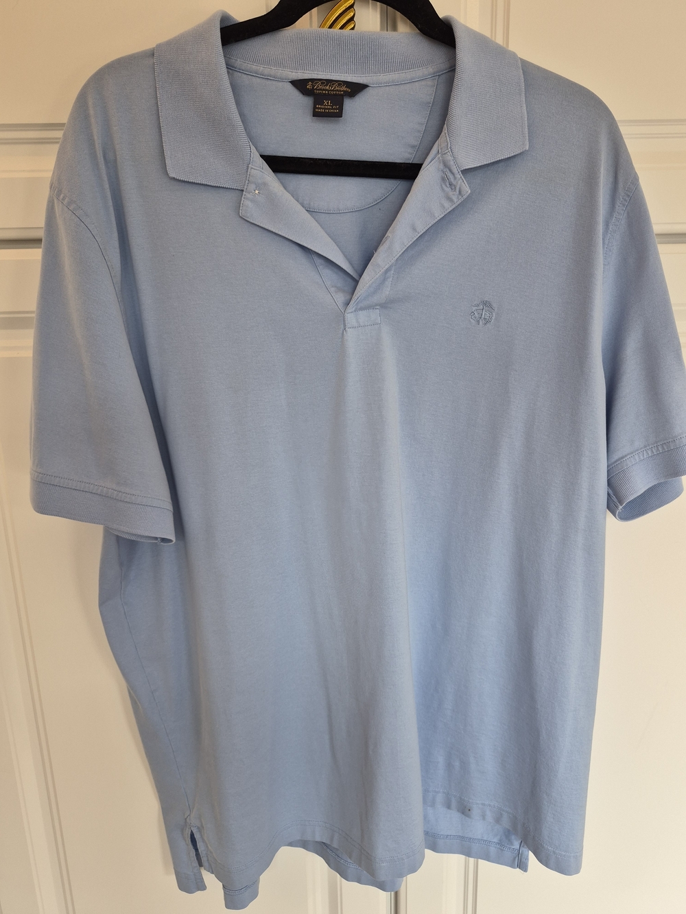 Brooks Brothers Light Blue Men's Polo Shirt XL